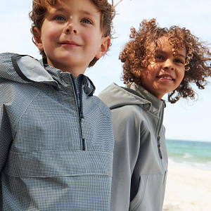 Анорак технологичный Wheat, синяя клетка